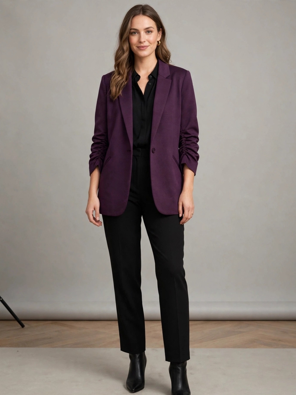 Ricki's Plum Purple Single-Button Blazer